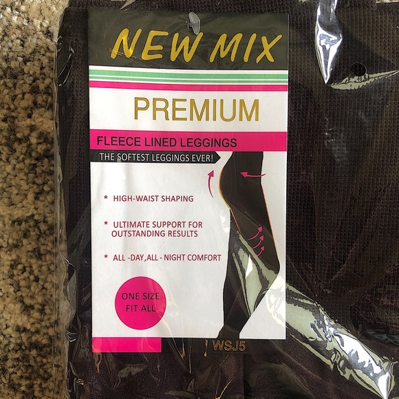 Fleece lined tummy control leggings - Picture 2 of 2